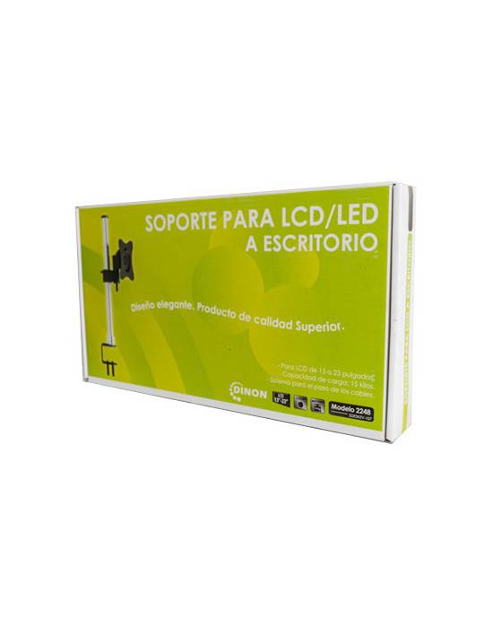 SOPORTE DE ESCRITORIO PARA LCD LED EN MESA 13-27, 360ø, VMAX 100X100, 15KG.