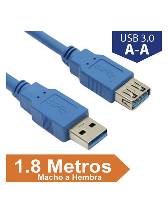 CABLE DE EXTENSION PASIVO USB 3.0 A-A 1.8 METROS M/H GOLD