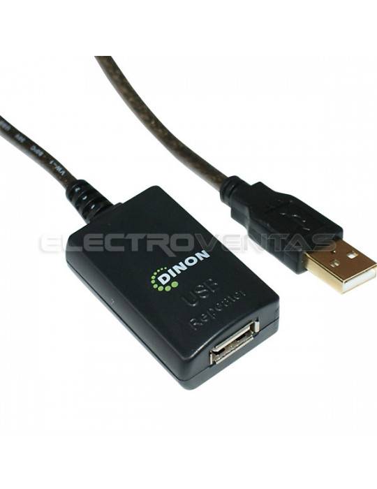 CABLE DE EXTENSION ACTIVO USB 2.0 A-A 10 METROS M/