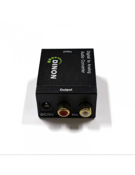 CONVERSOR AUDIO DIGITAL (COAXIAL/TOSLINK) A ANALOGO STEREO (R/L)
