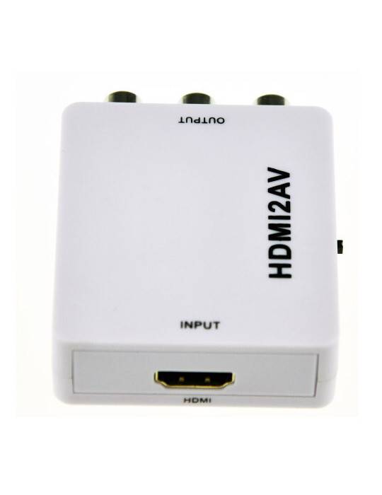 Convertidor HDMI a AV y S-Video Conversor HDMI a Audio Video Converter  Adaptador HDMI a RCA con cable Svideo Soporte 720P/1080p para