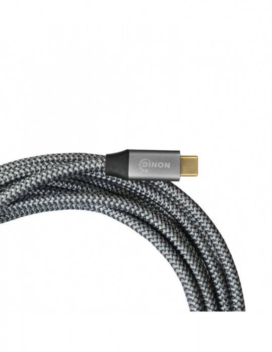 CABLE USB-C A USB-C 3.1, 10GBPS, 0.9MTS, CONECTOR METALICO, GRIS