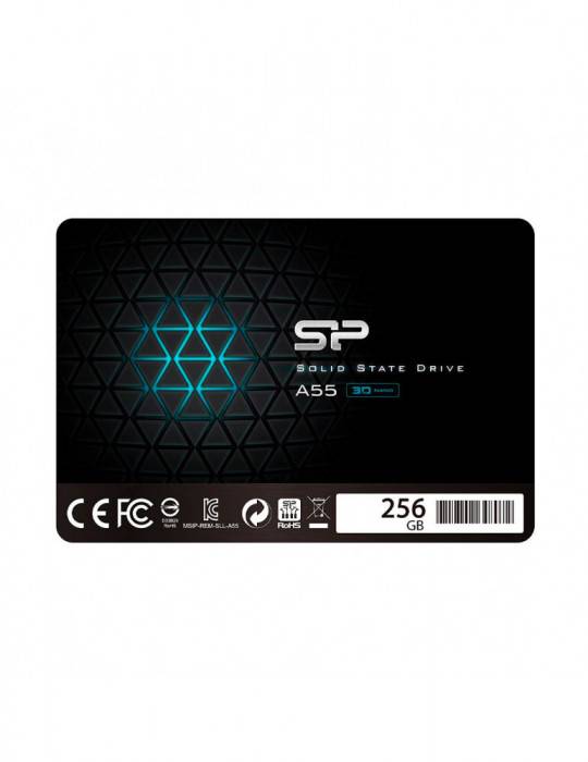 UNIDAD SSD SILICON POWER 256GB 3D NAND SATA III 2.5 SP256GBSS3A55S25
