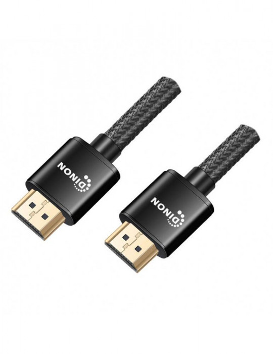 CABLE HDMI 1,5M. M/M, 2.1/8K, 120HZ, MESH, BLANCO, CONECTORES BAÑO ORO