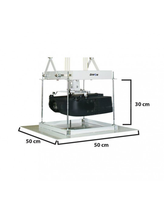 SOPORTE PARA PROYECTOR A TECHO ELECTRICO CONTROL REMOTO. MOTOR TUBULAR, 2METROS. 40KG.