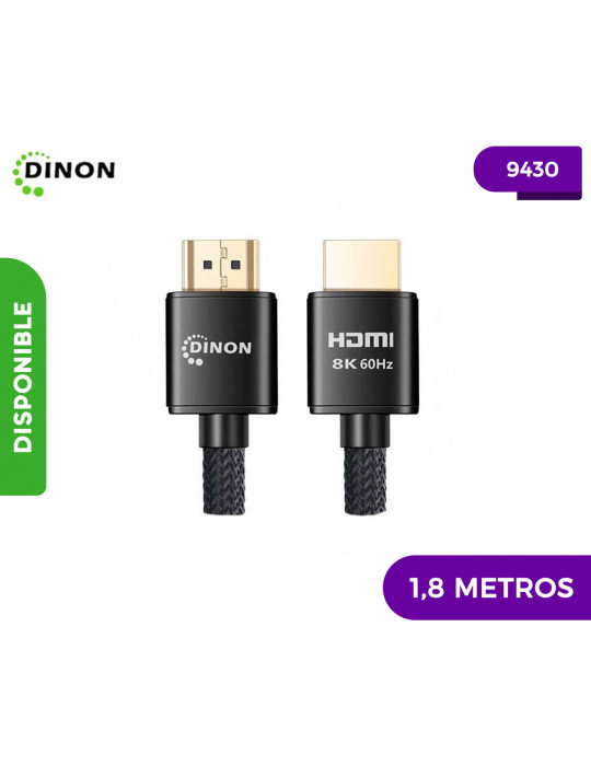CABLE HDMI 1,5M. M/M, 2.1/8K, 120HZ, MESH, BLANCO, CONECTORES BAÑO ORO