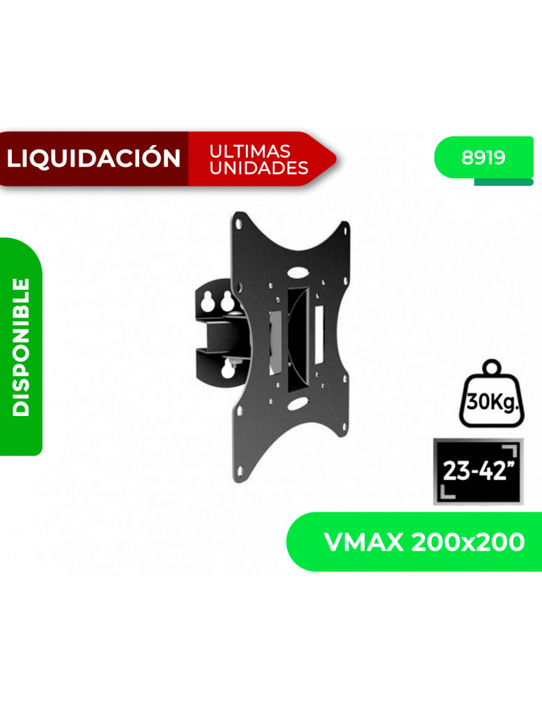 Soporte Tv Pared Con Brazo 23 - 42 VESA Max 200x200