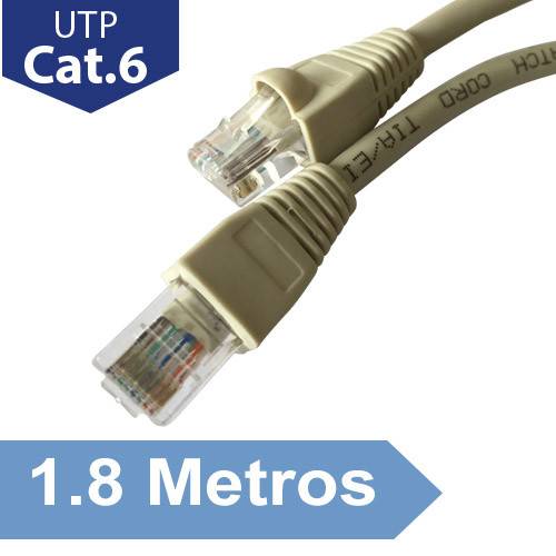 CABLE_PATCH UTP 1,8 MTS CAT6 MARFIL, CCA, 26AWG DINON