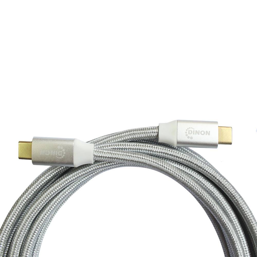 CABLE USB-C A USB-C 3.1, 10GBPS, 1.8MTS, CONECTOR METALICO, BLANCO DINON