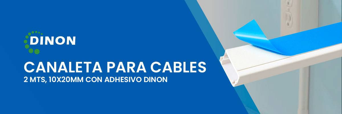 Canaleta adhesiva para cables 20x10 KALOP - SOLO SANTIAGO – BASCOTEL