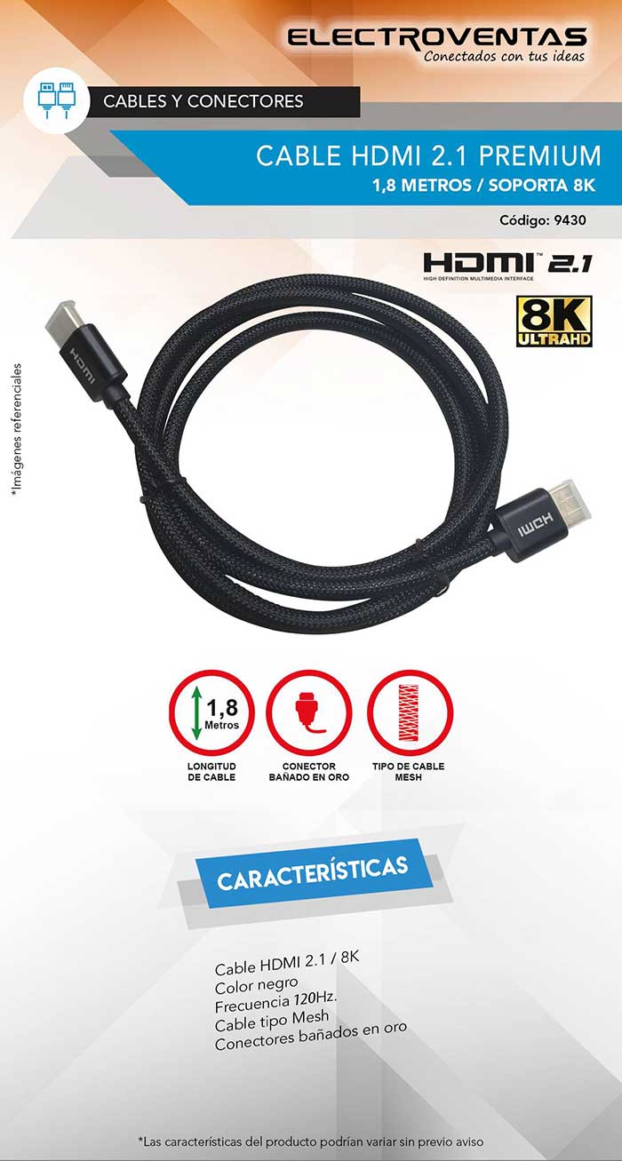 cable ultra hd hdmi 8k